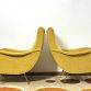Coppia di Poltrone  LADY  Lt.Yellow Anni 50 Design Attribuito Marco Zanuso Made in Italy