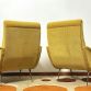 Coppia di Poltrone  LADY  Lt.Yellow Anni 50 Design Attribuito Marco Zanuso Made in Italy