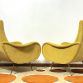 Coppia di Poltrone  LADY  Lt.Yellow Anni 50 Design Attribuito Marco Zanuso Made in Italy