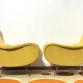 Coppia di Poltrone  LADY  Lt.Yellow Anni 50 Design Attribuito Marco Zanuso Made in Italy